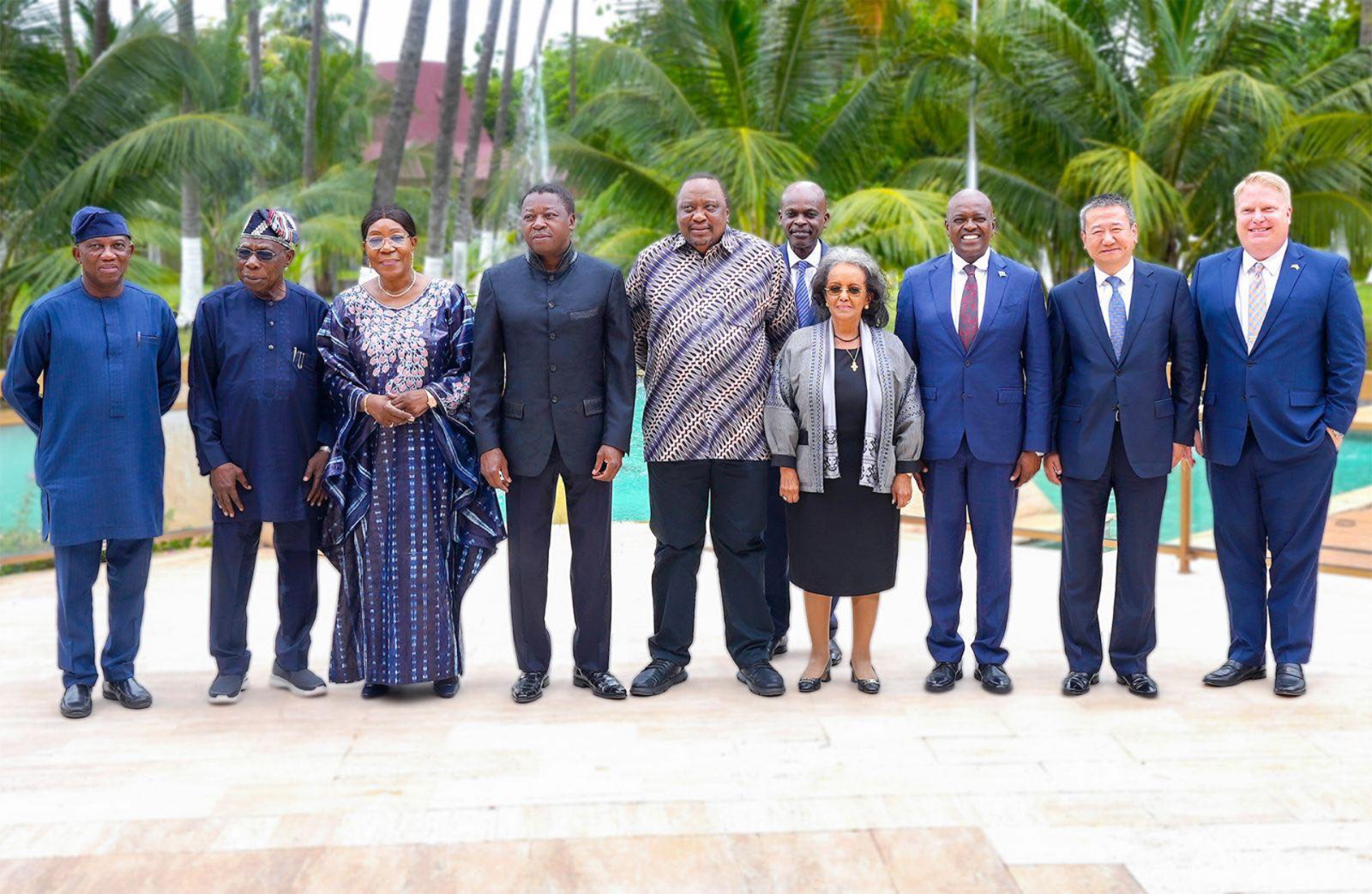 Former President Uhuru Kenyatta In Togo.